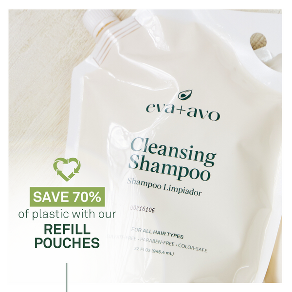 Cleansing Shampoo-Pouch Sustentable 32 oz.